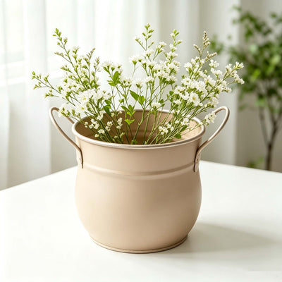 Retro Dual Ear Iron Flower Bucket