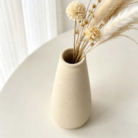Beige Speckled Ceramic Vase Minimalist Decor