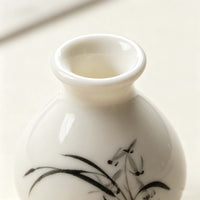 Chinese Orchid Porcelain Mini Flower Vase
